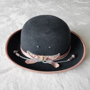 Vintage BORSALINO Hat Toddler 1-2 Yrs Child Wool Felt Tipo Huanuni Italian 18.5"